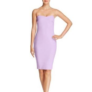 LIKELY LAUREN STRAPLESS MIDI IN LIGHT PINK/LILI